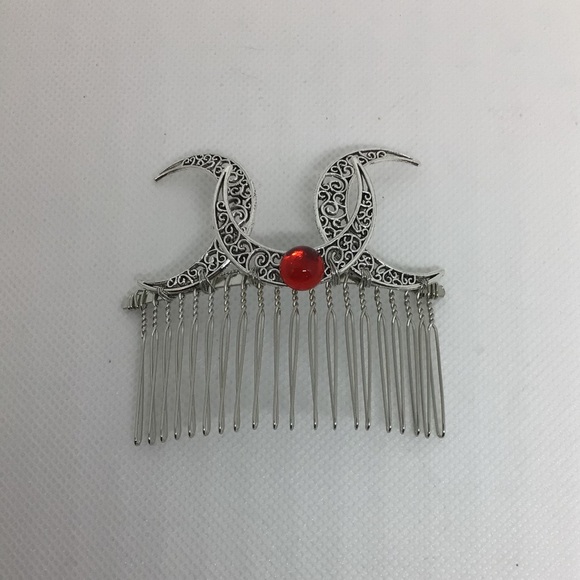Wicca Triple Moon Goddess Hair Clip Accessory new - Picture 5 of 8